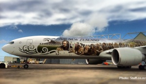 Hobbit plane Air New Zealand